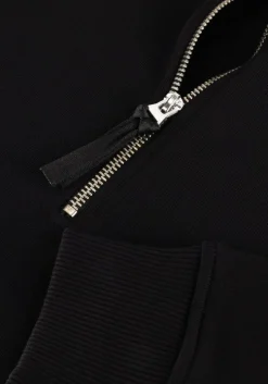 zwarte pure path trui loose fit sweaters halfzip319