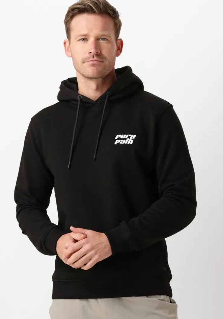 zwarte pure path trui regular fit sweaters hoodie302