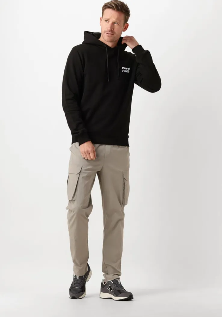 zwarte pure path trui regular fit sweaters hoodie302