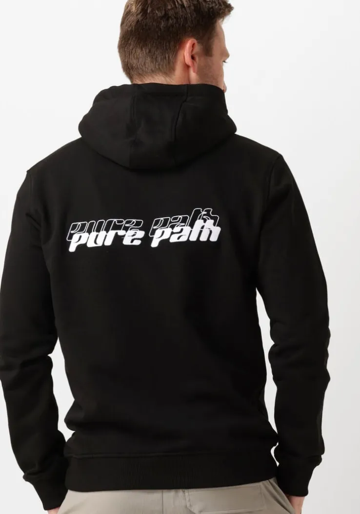 zwarte pure path trui regular fit sweaters hoodie302