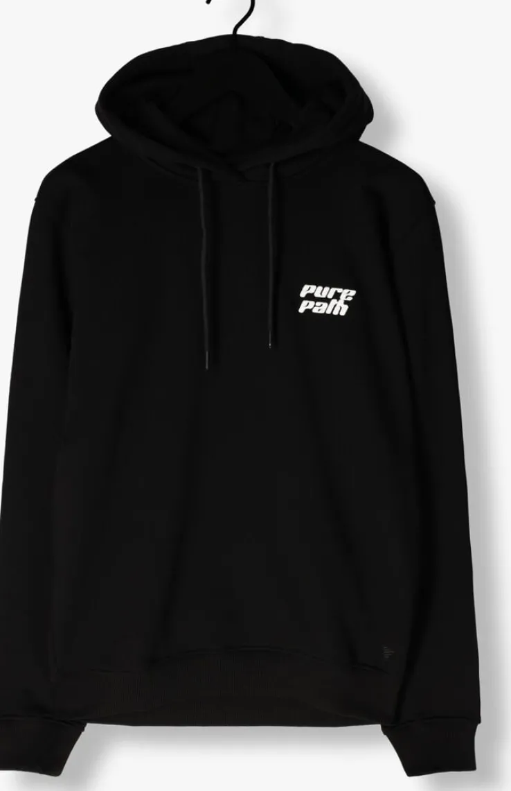 zwarte pure path trui regular fit sweaters hoodie302