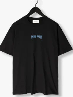 zwarte pure path t-shirt loose fit t-shirts crewneck ss112
