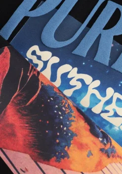 zwarte pure path t-shirt loose fit t-shirts crewneck ss112