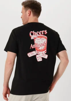 zwarte pure path t-shirt regular fit crewneck ss t-shirts