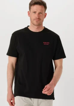zwarte pure path t-shirt regular fit crewneck ss t-shirts