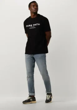 zwarte pure path t-shirt tshirt with front print