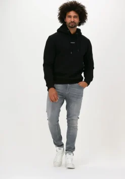 zwarte purewhite sweater pure logo hoodie