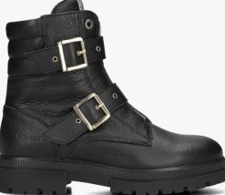 zwarte red-rag boots 11266