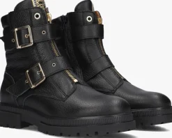 zwarte red-rag boots 11266