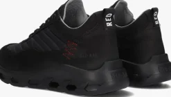 zwarte red-rag lage sneakers 13801