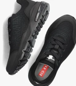 zwarte red-rag lage sneakers 13795