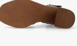 zwarte red-rag sandalen met hak 79720