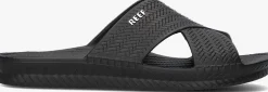 zwarte reef slippers water x slide
