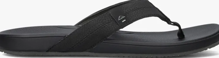 zwarte reef teenslippers cushion phantom 2.0