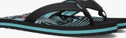zwarte reef teenslippers ahi