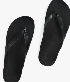 zwarte reef teenslippers cushion court