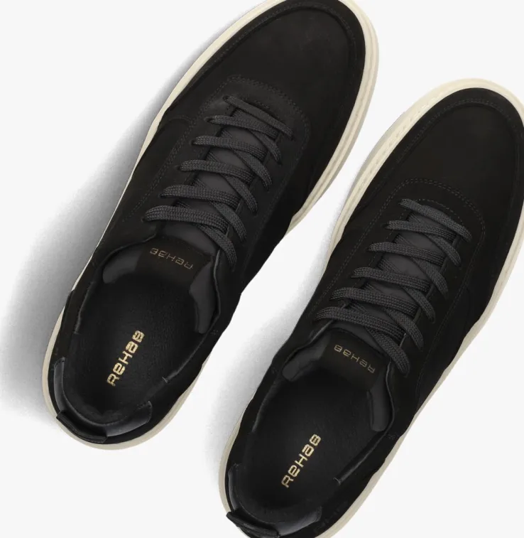 zwarte rehab lage sneakers oliver