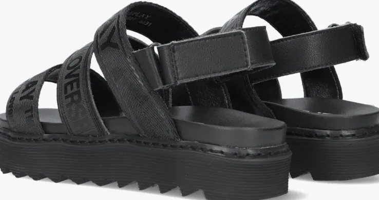 zwarte replay sandalen alicante jr tapes