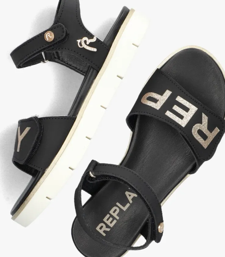 zwarte replay sandalen sandal 4
