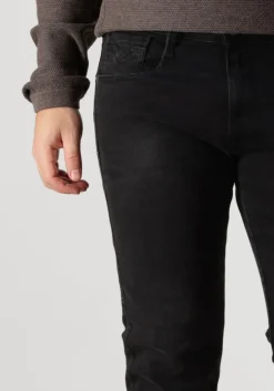 zwarte replay slim fit jeans anbass pants