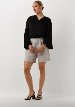 zwarte resort finest blouses satin balloon blouse