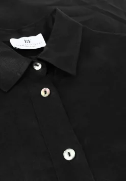 zwarte resort finest maxi jurk shirt dress