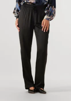 zwarte resort finest wijde broek satin pants