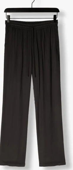 zwarte resort finest wijde broek satin pants