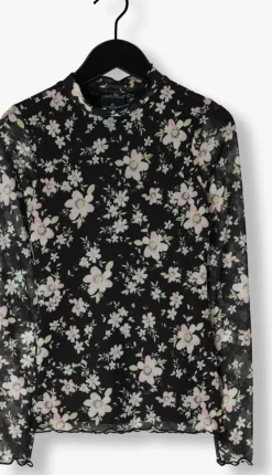 zwarte retour t-shirt rose