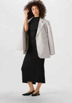 zwarte rosemunde maxi jurk billie sl long drape dress