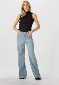 zwarte rosemunde top billie sl drape top