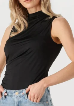 zwarte rosemunde top billie sl drape top