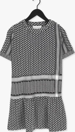 zwarte rough studios mini jurk tara dress