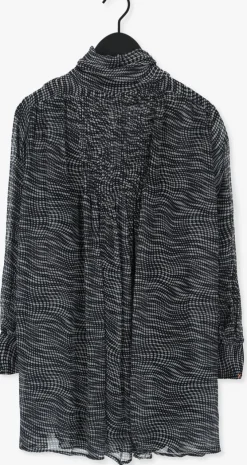 zwarte rough studios mini jurk tornado dress