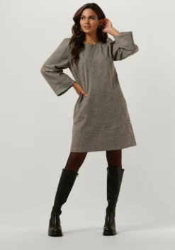 zwarte ruby tuesday mini jurk renesses round collar dress