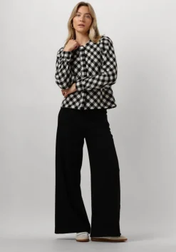 zwarte ruby tuesday vest meija blind placket top