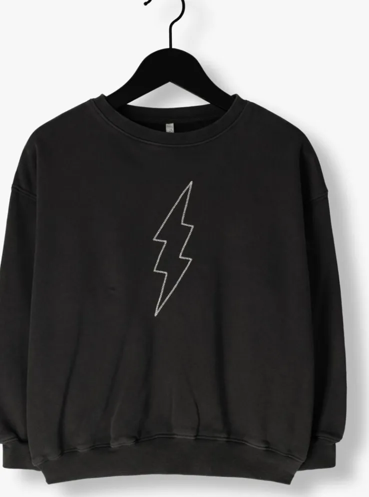 zwarte rylee + cru sweater relaxed sweatshirt bolt