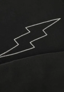 zwarte rylee + cru sweater relaxed sweatshirt bolt