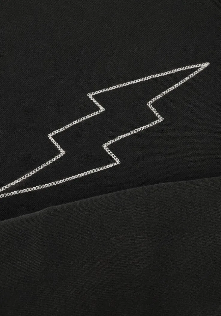 zwarte rylee + cru sweater relaxed sweatshirt bolt