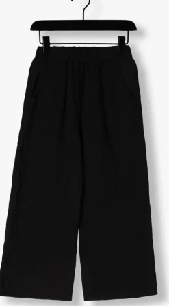 zwarte salty stitch pantalon lounge broek met zakken - baby cotton