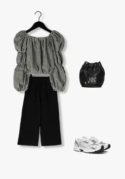 zwarte salty stitch pantalon lounge broek met zakken - baby cotton