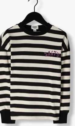 zwarte salty stitch t-shirt salty skater tee