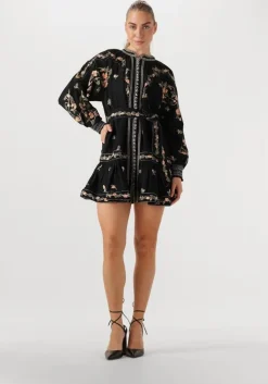 zwarte scarlett poppies mini jurk fiucci short dress