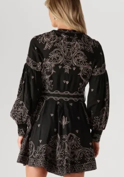 zwarte scarlett poppies mini jurk berite short dress