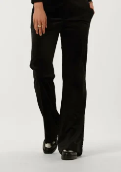 zwarte scotch & soda flared jeans velvet high-rise flared trousers