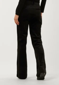 zwarte scotch & soda flared jeans velvet high-rise flared trousers
