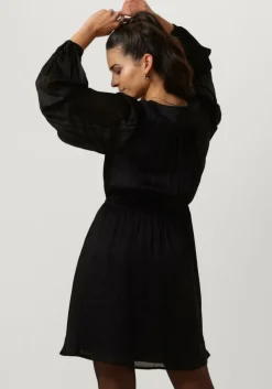 zwarte scotch & soda mini jurk balloon sleeve mini dress