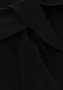 zwarte scotch & soda mini jurk tie waist mini jersey dress