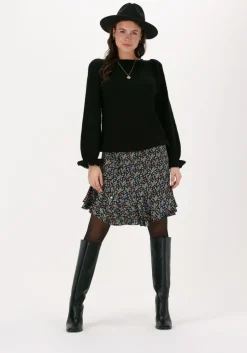 zwarte scotch & soda minirok printed recycled polyester wra