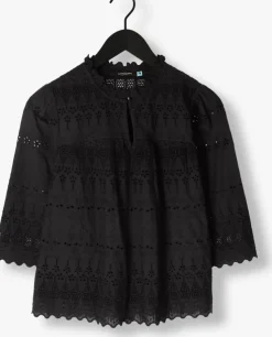 zwarte scotch & soda top broderie anglaise top